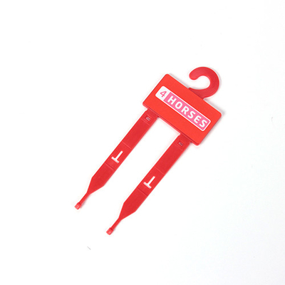 마구 장비 벨트 2 가지를 위한 붉은 색 커스텀 로고 플라스틱 벨트 행거